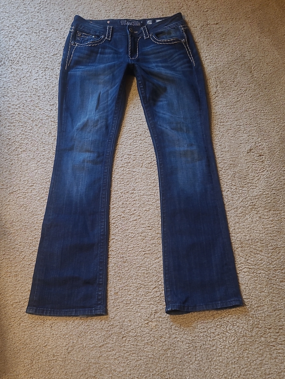 Miss Me Dark Wash Boot Cut Jeans, Sz 29 (29x32)